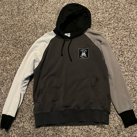 Black and grey Teddy fresh hoodie - Picture 1 of 3